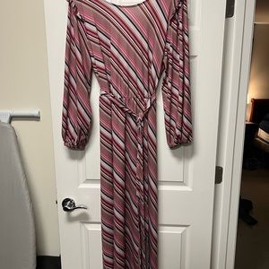ELOQUII striped maxi dress